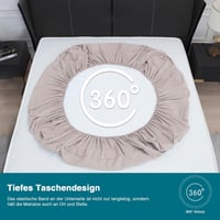 Arcona Vízálló Matracvédő 90x200 cm Szürke - Légáteresztő Gumis Lepedő Stílusú Matraczuzat Nedvességvédelem 7