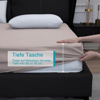 Arcona Vízálló Matracvédő 90x200 cm Szürke - Légáteresztő Gumis Lepedő Stílusú Matraczuzat Nedvességvédelem 6