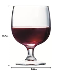 Sada pohárov na víno Arcoroc Amelia, 6 ks – 25 cl, číre sklo, stohovateľné poháre na stopke 7
