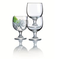 Sada pohárov na víno Arcoroc Amelia, 6 ks – 25 cl, číre sklo, stohovateľné poháre na stopke 5