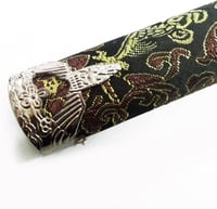 Area Shopping Fekete Katana Díszkard - Japán Stílusú Dekorációs Szamuráj Kard Rozsdamentes Acél Pengével, Gyűjtőknek 3