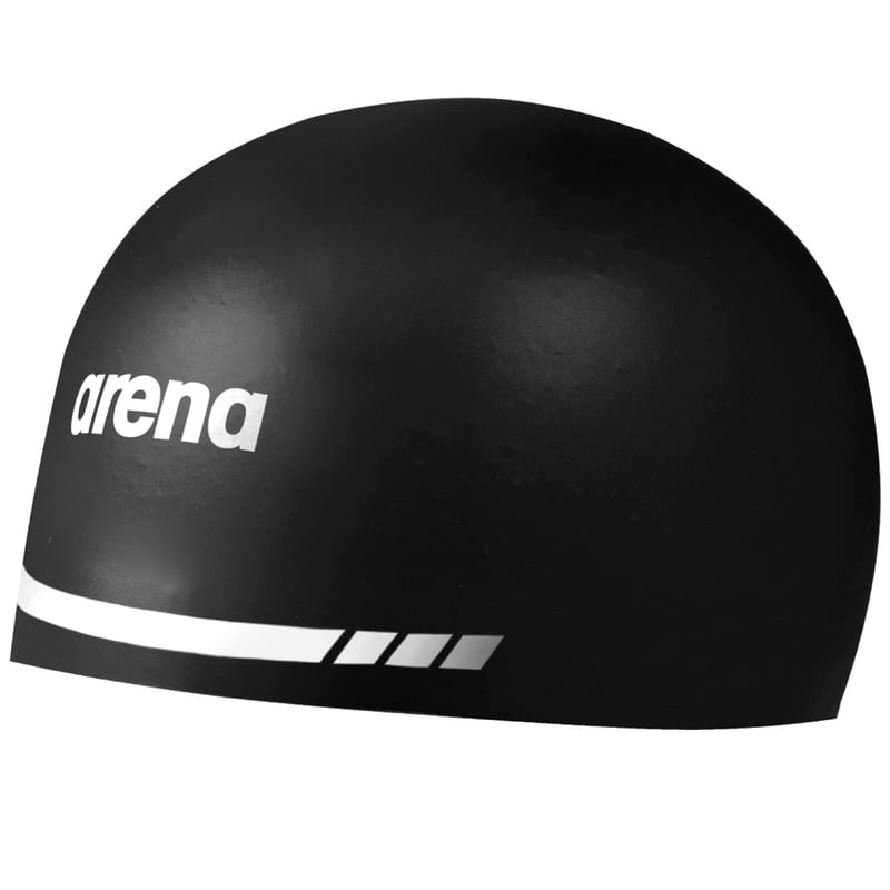 Cască de înot Arena 3D Soft pentru adulți, din silicon, negru, mărimea M, pentru antrenament și competiții