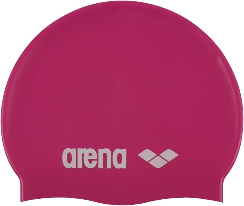 Plavecká čiapka Arena Classic Silicone Junior – fuchsiovo-biela