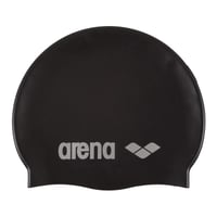 Silikónová plavecká čiapka Arena Classic unisex, so spevneným okrajom, mäkká a odolná, čierna 1