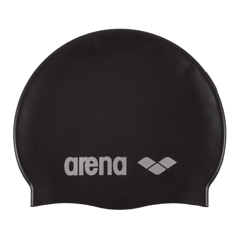 Silikónová plavecká čiapka Arena Classic unisex, so spevneným okrajom, mäkká a odolná, čierna