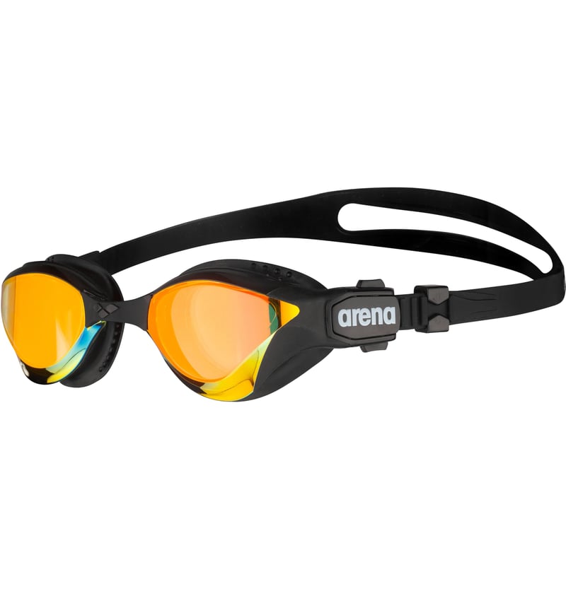 Ochelari de înot pentru triatlon arena Cobra Tri Swipe Mirror, unisex, adulți, lentile oglindă, anti-aburire, protecție UV, 3 punți nazale interschimbabile