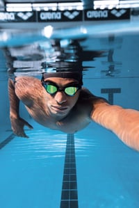 Ochelari de înot pentru triatlon arena Cobra Tri Swipe Mirror, unisex, adulți, lentile oglindă, anti-aburire, protecție UV, 3 punți nazale interschimbabile 8