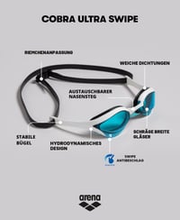 Pánske plavecké okuliare ARENA Cobra Ultra Swipe, 1 ks 2