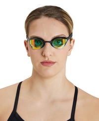Unisex pretekárske plavecké okuliare Arena Cobra Ultra Swipe Mirror pre dospelých – zrkadlové zakrivené šošovky, ochrana proti zahmlievaniu, UV ochrana, 5 vymeniteľných nosových mostíkov 4