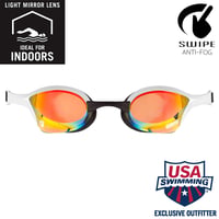 Ochelari de înot pentru competiție ARENA Cobra Ultra Swipe Mirror, unisex, pentru adulți, lentile curbate cu efect oglindă, anti-aburire, protecție UV, 5 punți nazale interschimbabile 2