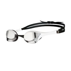 Unisex závodné plavecké okuliare Arena Cobra Ultra Swipe Mirror pre dospelých, zrkadlové zakrivené šošovky — opotrebovaný povrch (stav: pozri 2. obrázok)