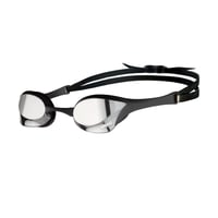 ARENA Cobra Ultra Swipe Mirror Unisex pretekárske plavecké okuliare pre dospelých, zrkadlové zakrivené šošovky, ochrana proti zahmlievaniu, UV ochrana, 5 nosových mostíkov, strieborné 1