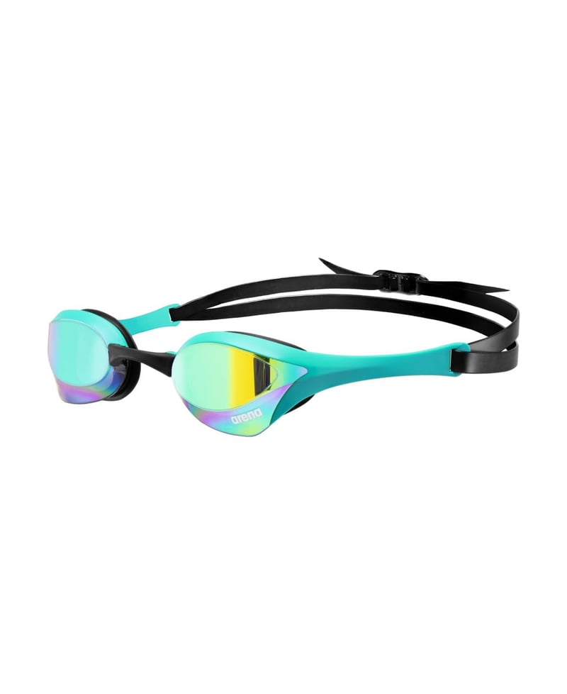 Ochelari de înot de competiție unisex ARENA Cobra Ultra Swipe Mirror pentru adulți, lentile cu oglindă, anti-aburire, protecție UV, 5 punți nazale interschimbabile