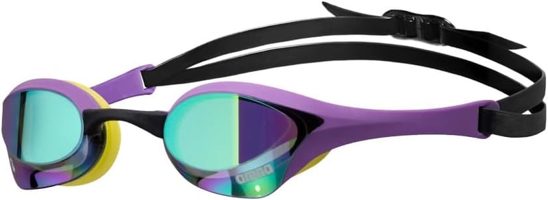 ARENA Cobra Ultra Swipe tükrös verseny úszószemüveg felnőtteknek, UV védelemmel - Unit size, -170 Emerald / Plum / Cyber-Lime