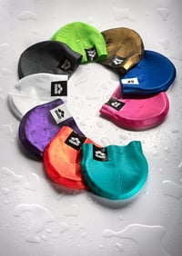Cască de înot Arena Logo Moulded pentru adulți, unisex, culoare albă, din silicon turnat 6