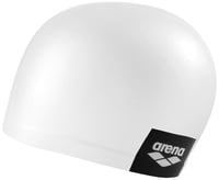 Cască de înot Arena Logo Moulded pentru adulți, unisex, culoare albă, din silicon turnat 2