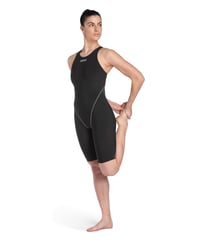 Costum de înot de competiție pentru femei Arena Powerskin ST Next, aprobat FINA, material reciclat, bretele ranforsate, negru, mărimea 28 (EU) 7