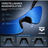 Arena Saetta sport napszemüveg, 3. optikai osztály - fekete (Black Especial Frame) 8