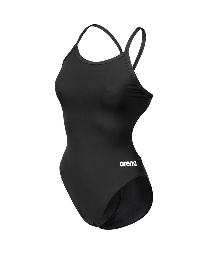 Costum de baie întreg pentru femei Arena Solid Challenge – material MaxLife Eco, protecție UV UPF 50+, rezistent la clor, costum de baie sport cu uscare rapidă