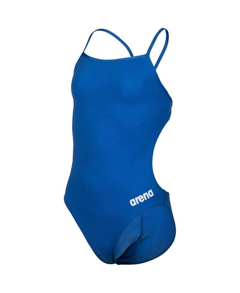 Costum de baie întreg pentru fete Arena Solid Challenge Team - material MaxLife Eco, protecție UV UPF 50+, uscare rapidă, rezistent la clor