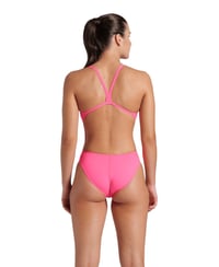 Costum de baie pentru femei Arena Solid Challenge Team - Material MaxLife Eco cu uscare rapidă, rezistent la clor, cu protecție UV, costum pentru înot de performanță 2