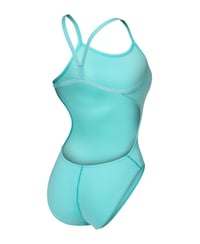 Costum de baie pentru femei Arena Solid Challenge Team - Material MaxLife Eco cu uscare rapidă, rezistent la clor, cu protecție UV, costum de înot dintr-o singură piesă pentru bazin sportiv 4