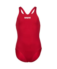 Detské jednodielne plavky Arena Solid Swim Pro Team, rýchloschnúci materiál MaxLife Eco, odolné voči chlóru, UV 50+ ochrana 1