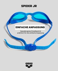 Detské plavecké okuliare ARENA Spider Junior Mirror – s UV ochranou, vrstvou proti zahmlievaniu, zrkadlovými sklami, pre deti od 6 do 12 rokov, silikónové tesnenie 9