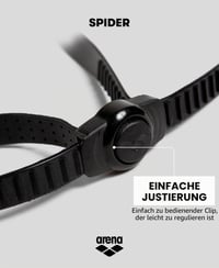 Plavecké okuliare ARENA Spider pre dospelých – proti zahmlievaniu, s UV ochranou, samonastaviteľným nosným mostíkom a hypoalergénnym silikónovým tesnením 6