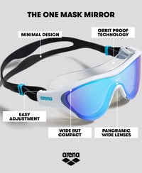 Plavecké okuliare ARENA The One Mask Mirror so zrkadlovými sklami – Unisex plavecké okuliare (1 ks) 2