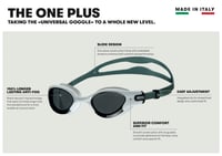 Plavecké okuliare Arena The One Plus – UV ochrana, šošovky proti zahmlievaniu, samonastaviteľný nosník, tesnenie Orbit-Proof, modré, 1 ks 2