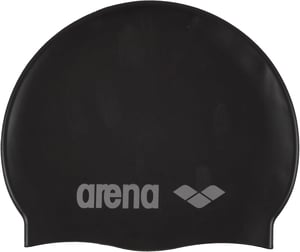 Silikónová plavecká čiapka Arena Classic Junior - čierna - univerzálna veľkosť
