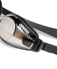 Plavecké okuliare Arena Zoom X-FIT Mirror – čierne, unisex, pretekárske plavecké okuliare so zrkadlovými sklami 4