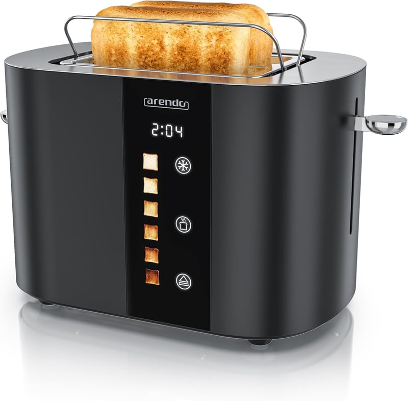 arendo 2 részes kenyérpirító 800W, digitális kijelzővel és időmérővel