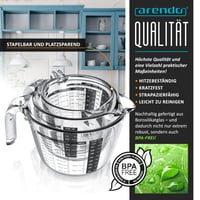 Sada odmeriek Arendo z borosilikátového skla, 3 ks – 250 ml, 500 ml, 1000 ml – presná mierka, žiaruvzdorné, vhodné do mikrovlnnej rúry 3