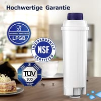 ARETHONE Vízszűrő De'Longhi Automata Kávéfőzőkhöz, DLSC002 Helyettesítő Filter Magnifica S, Dinamica, Eletta, ECAM Sorozat, 8db 2