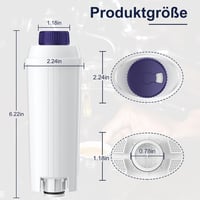ARETHONE vízszűrő DeLonghi kávéfőzőhöz DLSC002 4db 8