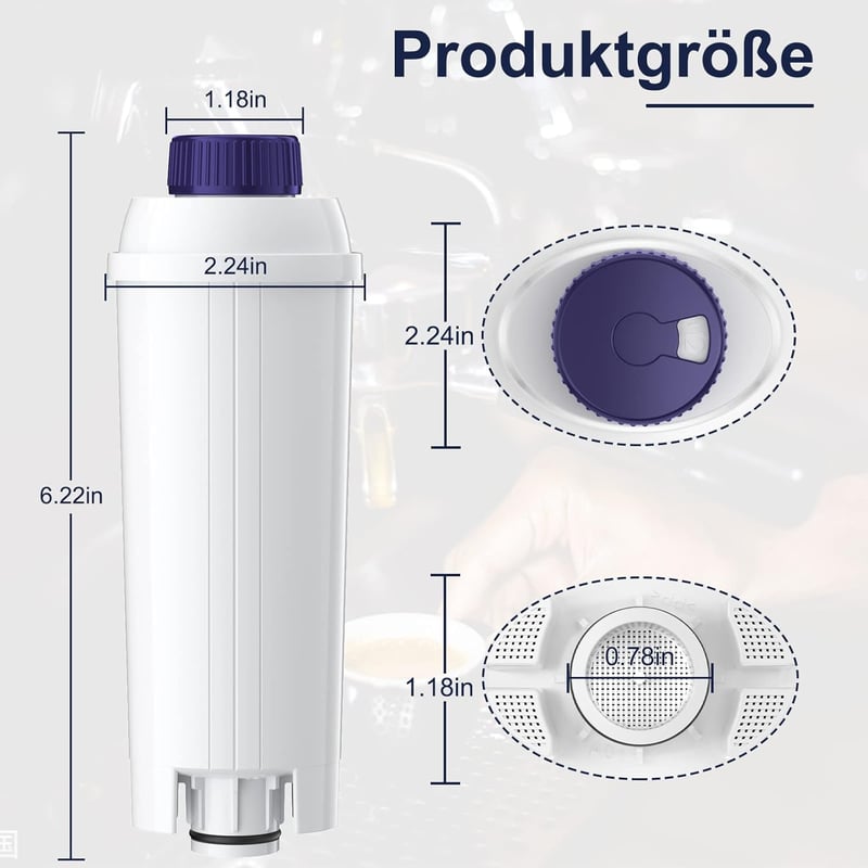 ARETHONE vízszűrő DeLonghi kávéfőzőhöz DLSC002 4db
