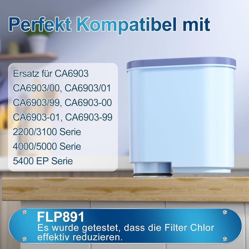 ARETHONE Vízszűrő Philips AquaClean CA6903 CA6707 Saeco kávéfőzőhöz 3db