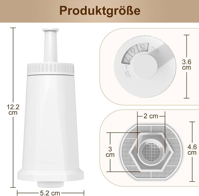 ARETHONE Vízszűrő Sage Barista Express Pro Kávéfőzőhöz 3db Csomag