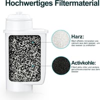 ARETHONE Vízszűrő Siemens EQ3/EQ6/EQ9/EQ500 Bosch Vero kávéfőzőhöz 4db 5