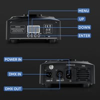 Areyourshop 100W LED Moving Head Színpadi Fény 2 Darabos Szett 8 Gobo Mintával DMX 512 DJ Világítás Parti Esküvő Klub 6