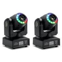 Areyourshop 100W LED Moving Head javiskové svetlo, 2-dielna sada s 8 Gobo vzormi, DMX 512 DJ osvetlenie na párty, svadbu, do klubu 1