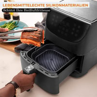 Arieador szilikon forma légfriteusz Ninja Dual-hoz, 2 darabos szett, BPA-mentes, újrahasználható 4