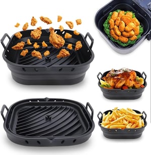 Arieador silikonski kalup za pečenje za fritezu na vrući zrak - 22 cm, 2 kom, bez BPA