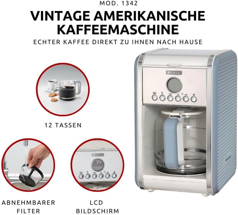 Ariete 1342 Filteres Kávéfőző Automata