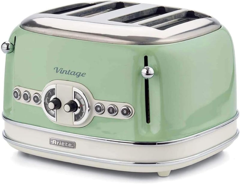Ariete 156/04 Vintage Négy Szeletes Toaster Zöld