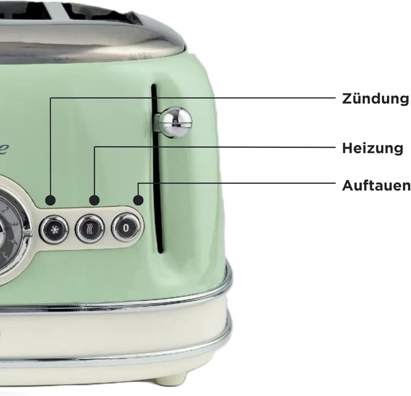 Ariete 156/04 Vintage Négy Szeletes Toaster Zöld