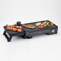 Elektrický gril a barbecue 3 v 1 Ariete 1916 Multi Grill, hladká a vrúbkovaná grilovacia doska, otváranie o 180°, nastaviteľný termostat, 2400 W, čierny 4