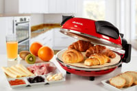 Elektrická pec na pizzu Ariete 909, kamenná doska, 400 °C, 1200 W, 30-minútový časovač — Silne opotrebovaný stav (stav: pozri 2. obrázok) 12